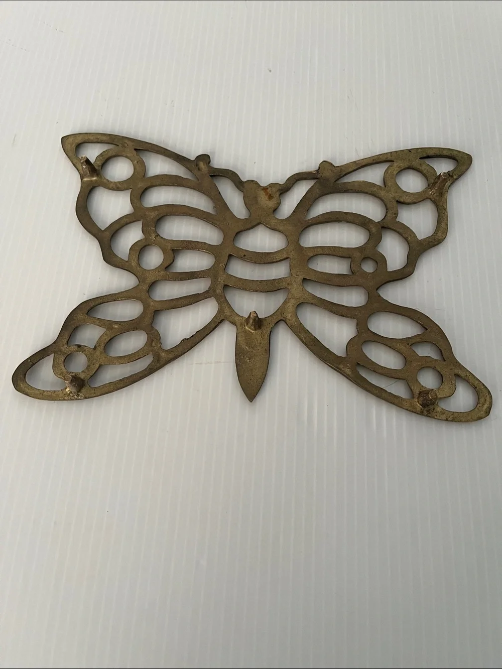 Vintage Brass Butterfly Trivet/ Wall Decor